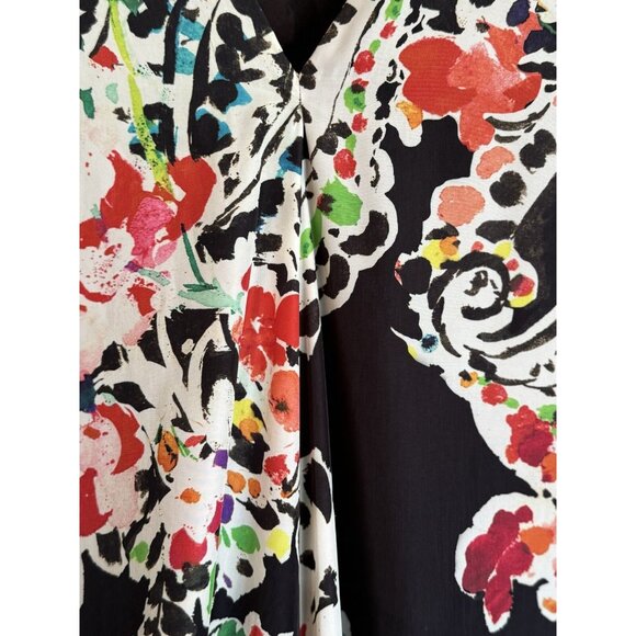 Lauren Ralph Lauren Women’s 8 Dark Floral Paisley Shift Dress Cottagecore - Picture 5 of 9